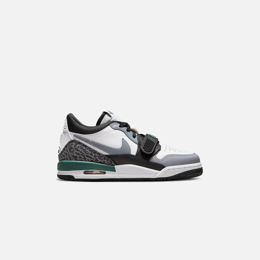 White / Black / Grey / Green Kids' Kith Jordan GS Air Jordan Legacy 312 Low Sneakers | 7469-WUZMH