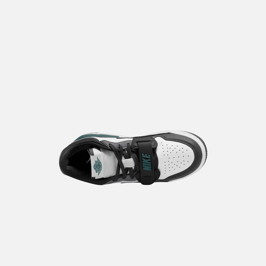 White / Black / Grey / Green Kids' Kith Jordan GS Air Jordan Legacy 312 Low Sneakers | 7469-WUZMH