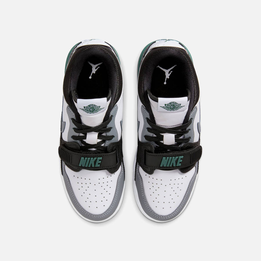 White / Black / Grey / Green Kids' Kith Jordan GS Air Jordan Legacy 312 Low Sneakers | 7469-WUZMH