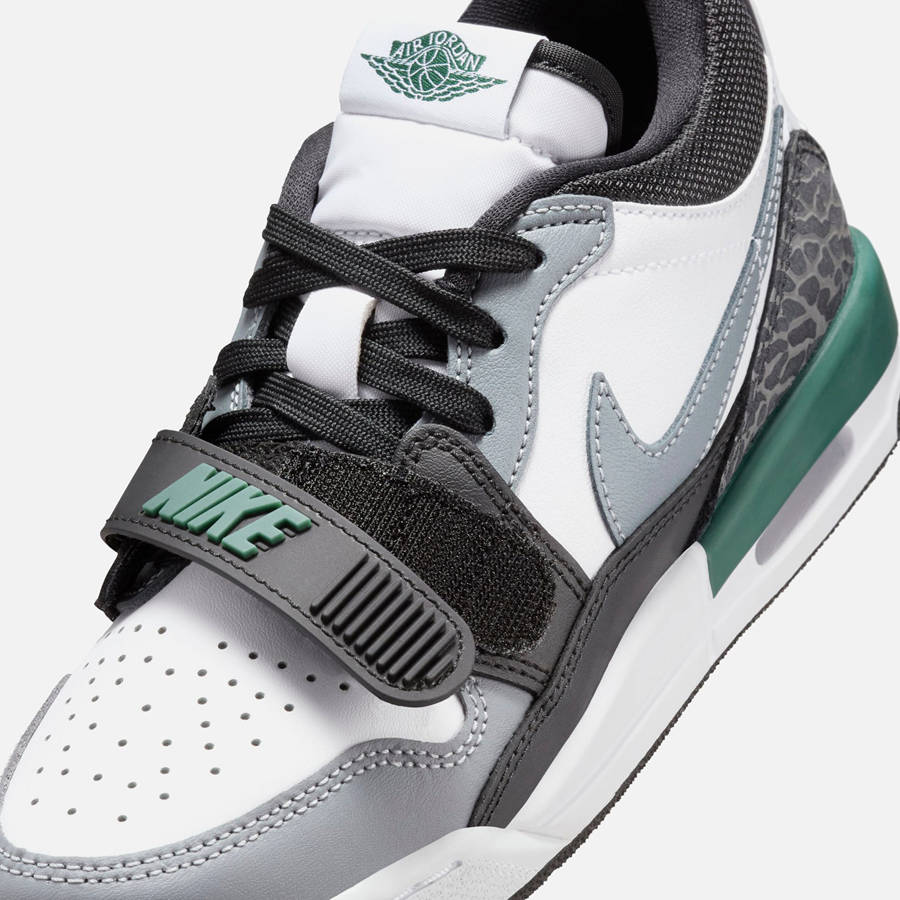 White / Black / Grey / Green Kids' Kith Jordan GS Air Jordan Legacy 312 Low Sneakers | 7469-WUZMH