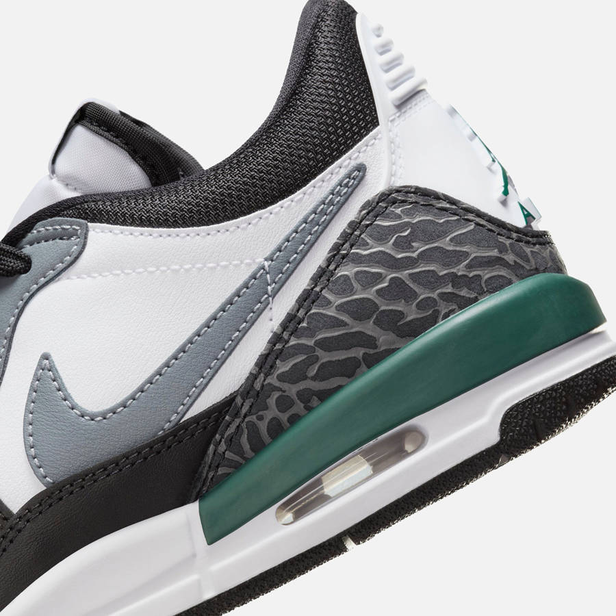 White / Black / Grey / Green Kids' Kith Jordan GS Air Jordan Legacy 312 Low Sneakers | 7469-WUZMH