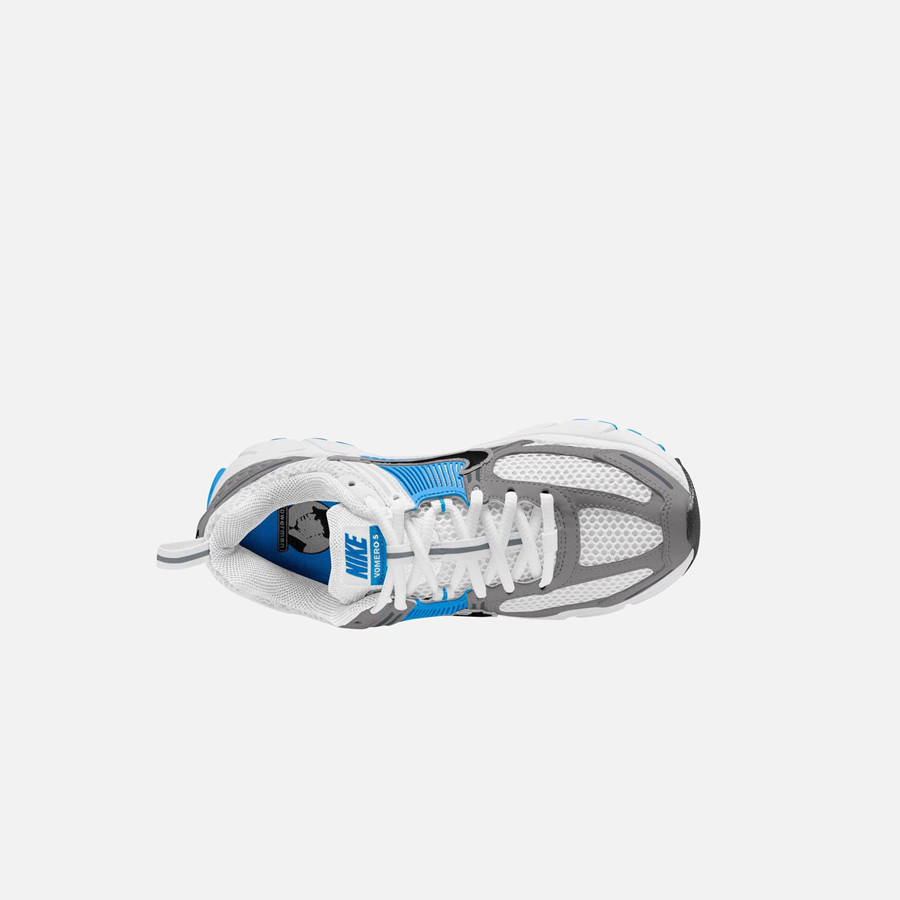 White / Black / Platinum / Blue Kids' Kith Nike GS Vomero 5 Sneakers | 9548-VSIDQ