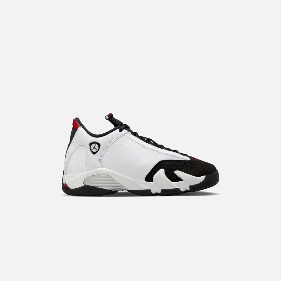 White / Black / Red / Silver Kids' Kith Jordan GS Air Jordan 14 Sneakers | 5160-KVIMF