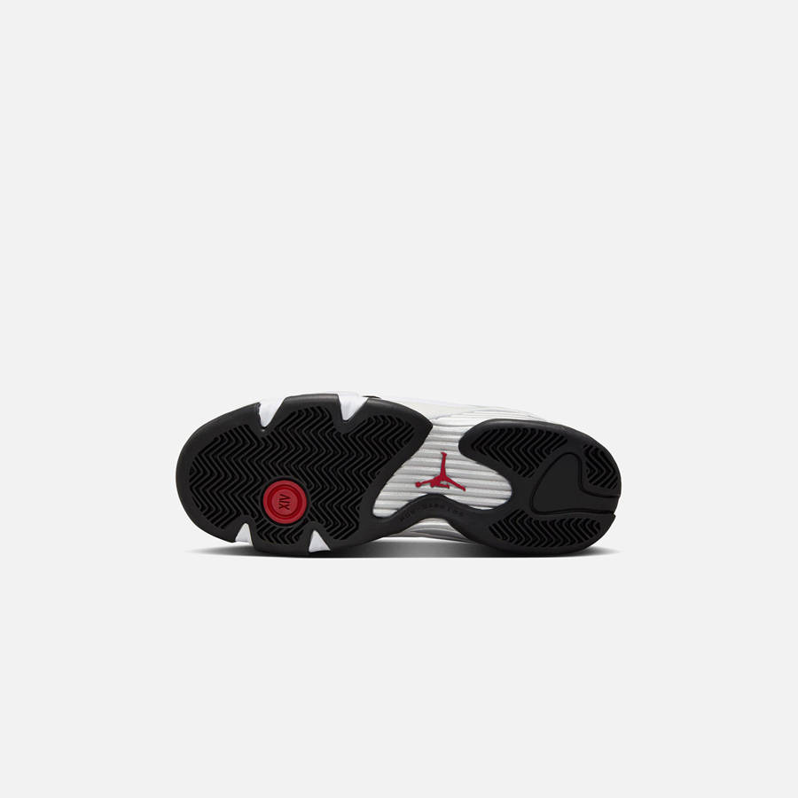 White / Black / Red / Silver Kids' Kith Jordan GS Air Jordan 14 Sneakers | 5160-KVIMF
