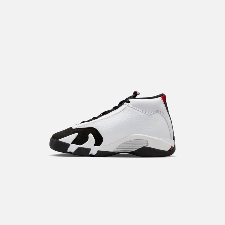 White / Black / Red / Silver Kids' Kith Jordan GS Air Jordan 14 Sneakers | 5160-KVIMF