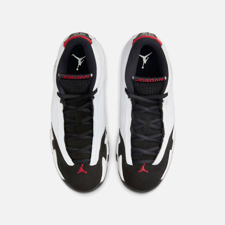 White / Black / Red / Silver Kids' Kith Jordan GS Air Jordan 14 Sneakers | 5160-KVIMF