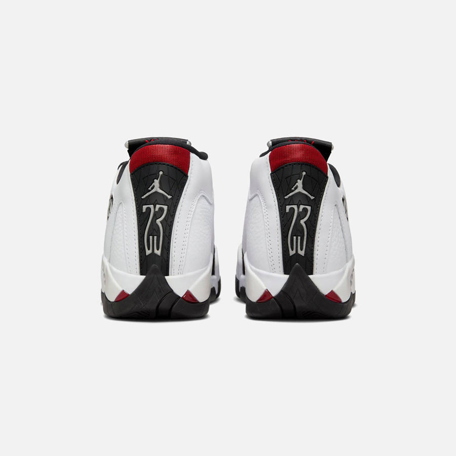 White / Black / Red / Silver Kids' Kith Jordan GS Air Jordan 14 Sneakers | 5160-KVIMF