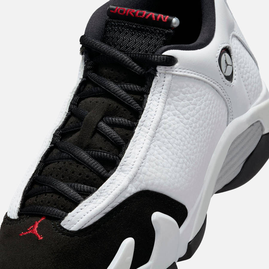 White / Black / Red / Silver Kids' Kith Jordan GS Air Jordan 14 Sneakers | 5160-KVIMF