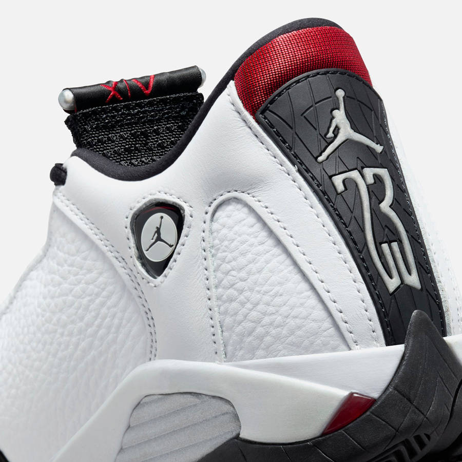 White / Black / Red / Silver Kids' Kith Jordan GS Air Jordan 14 Sneakers | 5160-KVIMF