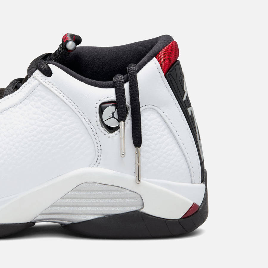 White / Black / Red / Silver Kids' Kith Jordan GS Air Jordan 14 Sneakers | 5160-KVIMF