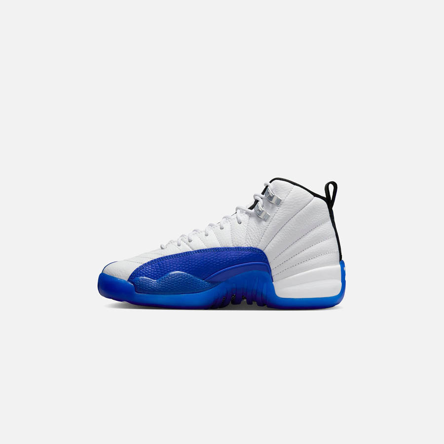 White / Black / Royal Kids' Kith Jordan GS Air Jordan 12 Sneakers | 6538-YVWPO