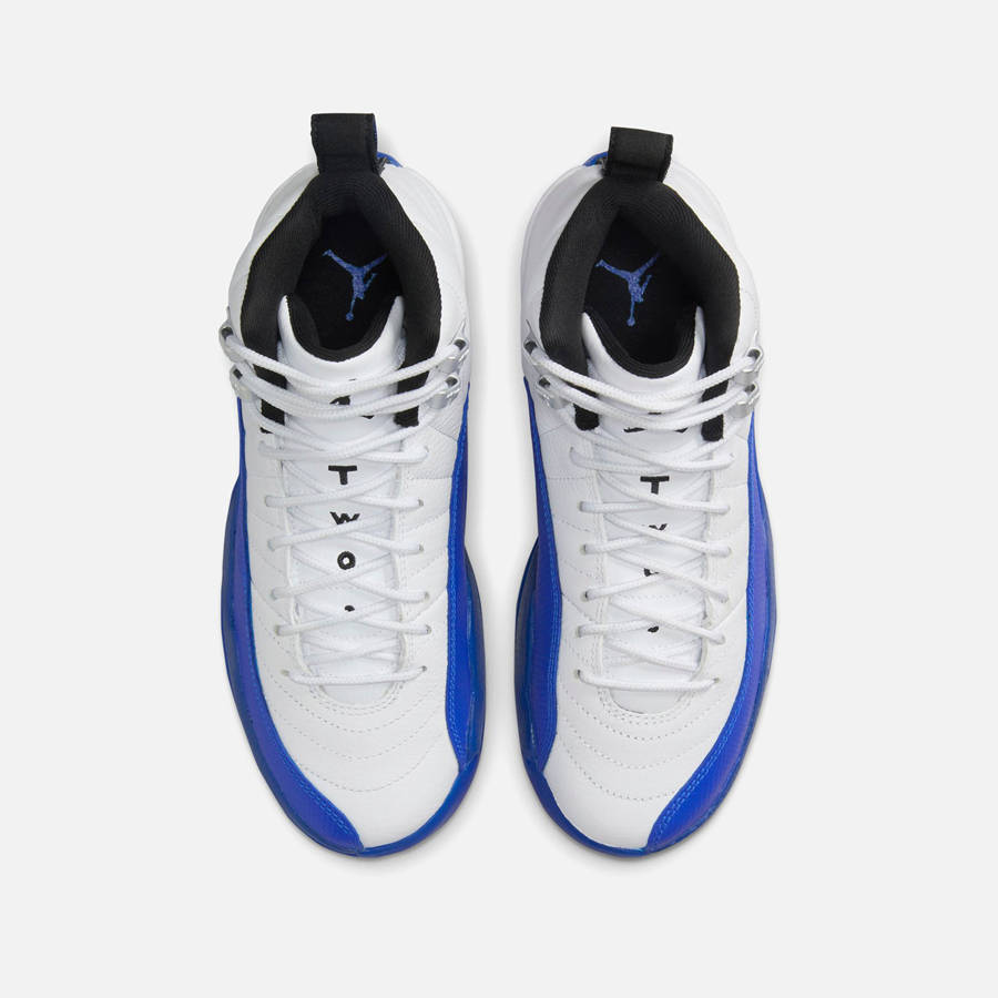 White / Black / Royal Kids' Kith Jordan GS Air Jordan 12 Sneakers | 6538-YVWPO