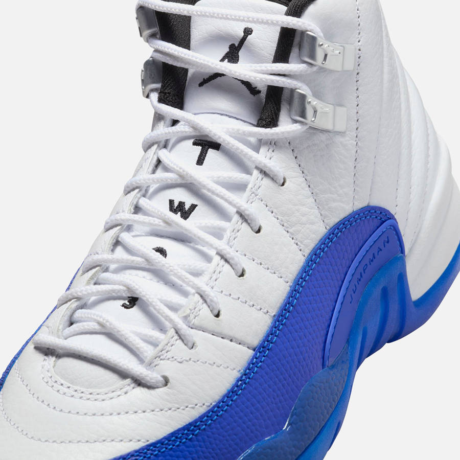White / Black / Royal Kids' Kith Jordan GS Air Jordan 12 Sneakers | 6538-YVWPO