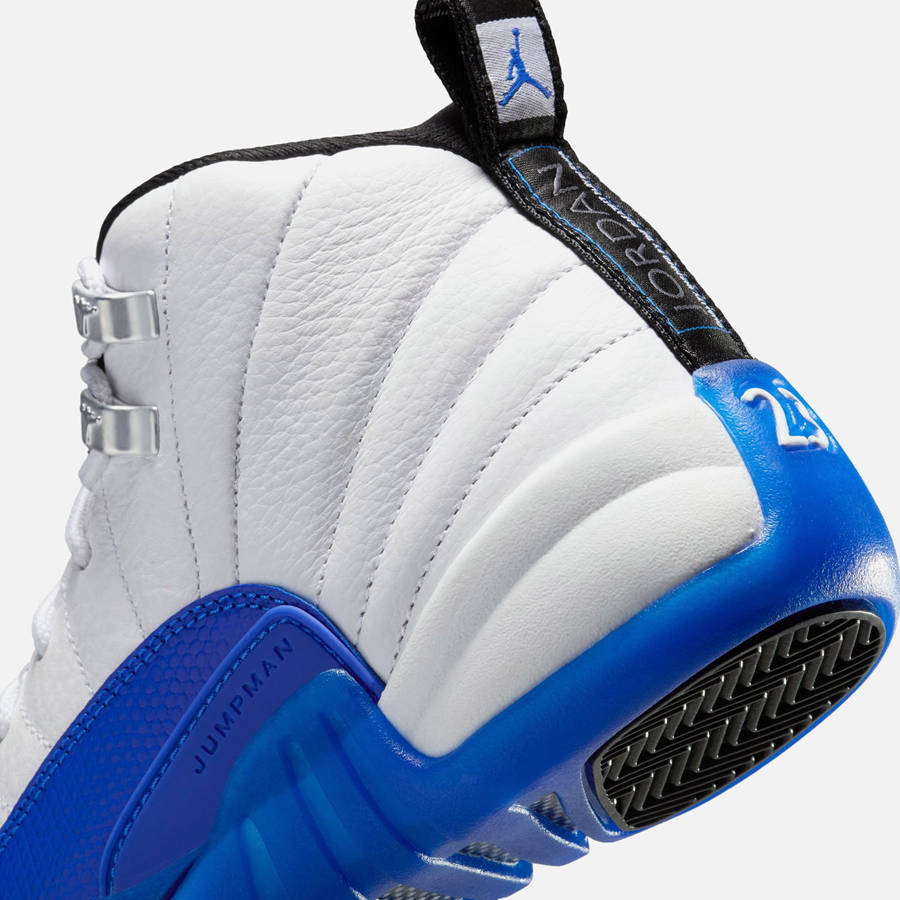 White / Black / Royal Kids' Kith Jordan GS Air Jordan 12 Sneakers | 6538-YVWPO