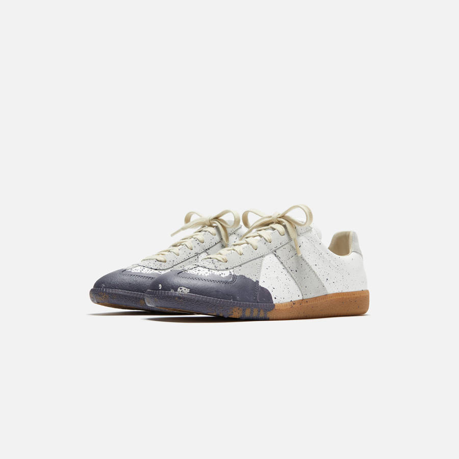 White / Blue Grey Men Kith Maison Margiela Replica Sneakers | 3728-WLGRI