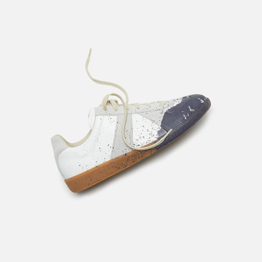 White / Blue Grey Men Kith Maison Margiela Replica Sneakers | 3728-WLGRI