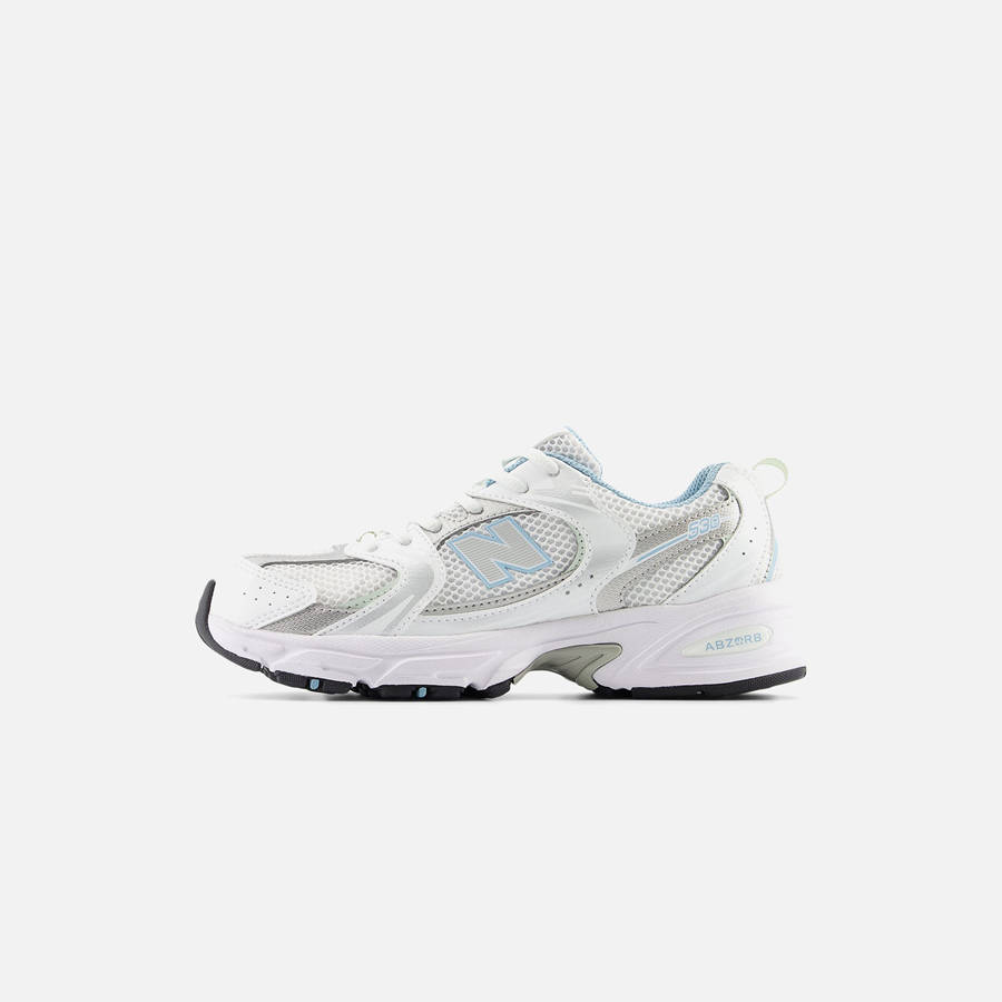 White / Blue Kids' Kith New Balance GS 530 Sneakers | 6081-CKGPF