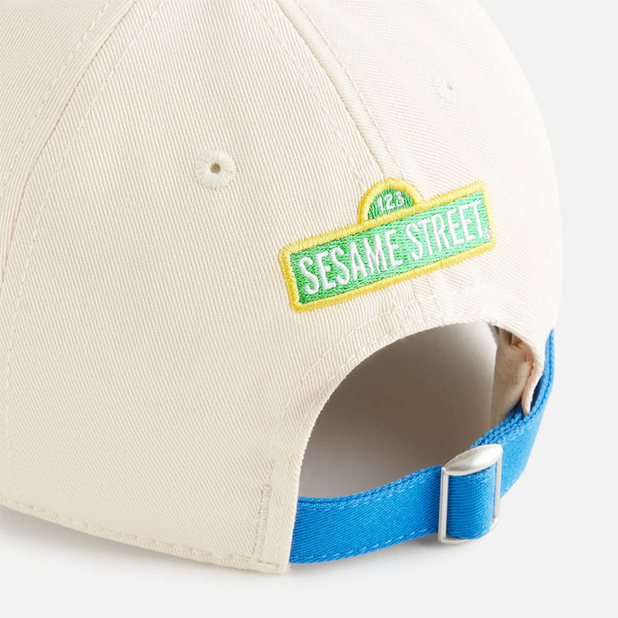 White / Blue Kids' Kith for Sesame Street Cookie Monster Cap Headwear | 1063-ZXIGJ