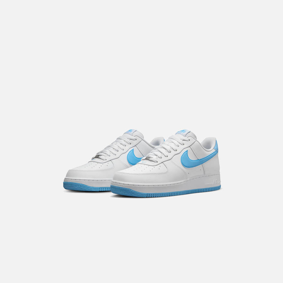 White / Blue / White Men Kith Nike Air Force 1 '07 Sneakers | 5973-SPITL