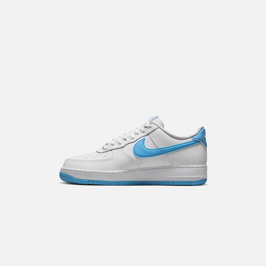 White / Blue / White Men Kith Nike Air Force 1 '07 Sneakers | 5973-SPITL
