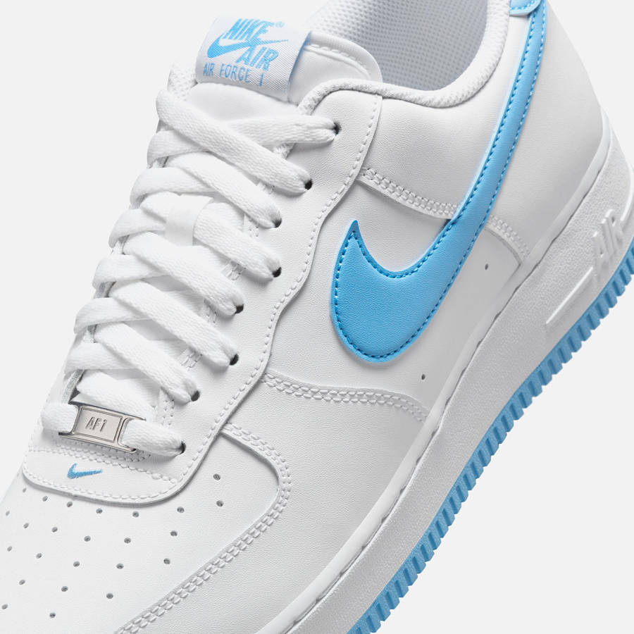 White / Blue / White Men Kith Nike Air Force 1 '07 Sneakers | 5973-SPITL