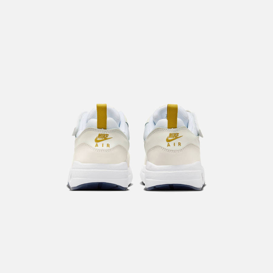 White / Brown Kids' Kith Nike Pre-School Air Max 1 Easyon Sneakers | 1032-DMWOG