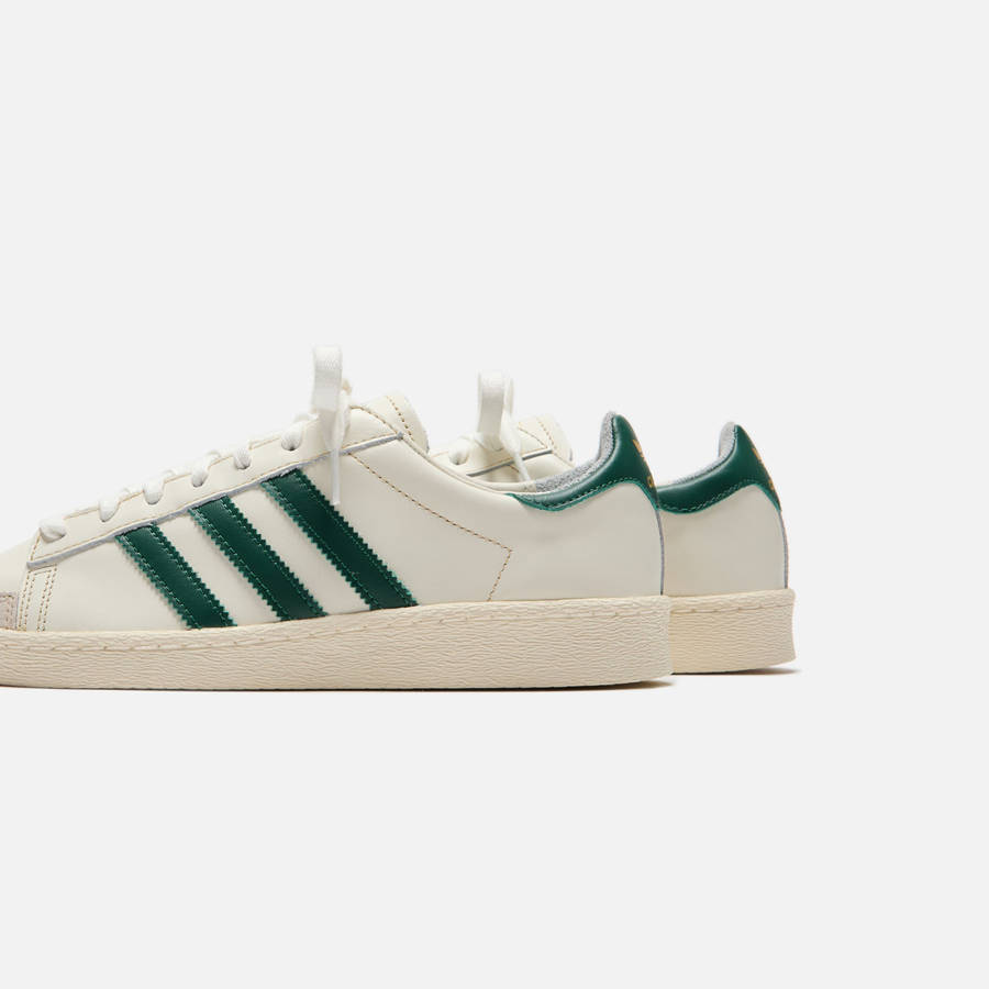White / Dark Green Men Kith adidas Jabbar Low Sneakers | 2374-KHAQB