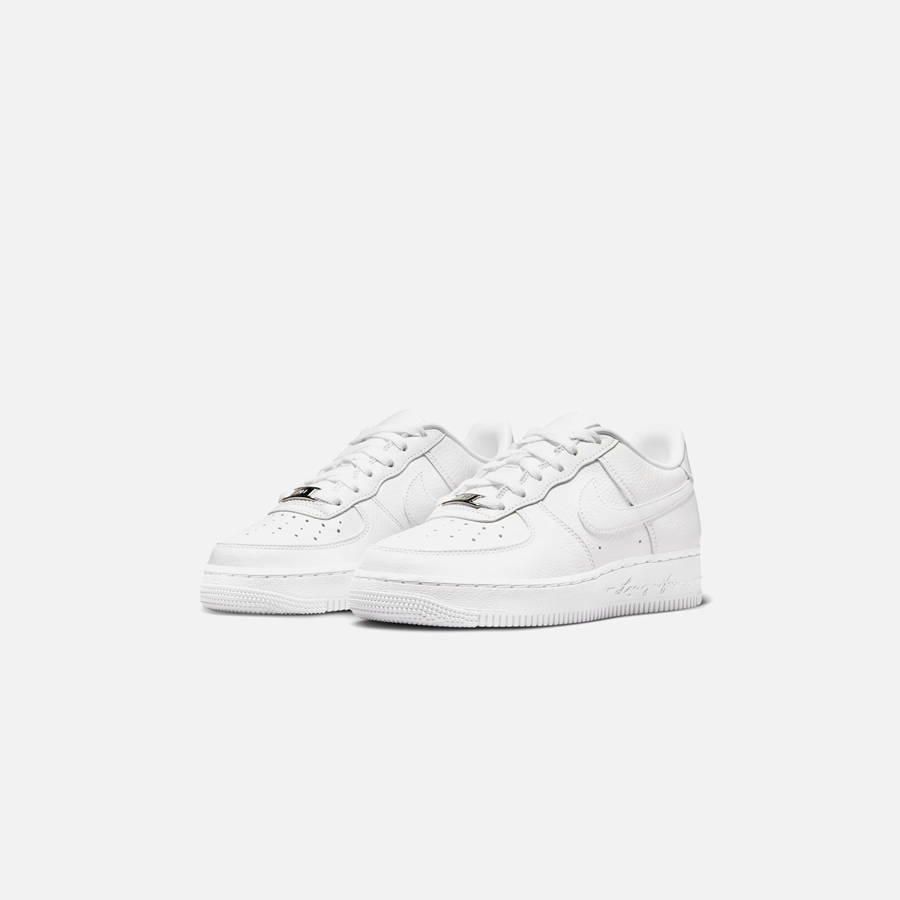 White / Deep Blue Kids' Kith Nike x NOCTA GS Air Force 1 Low Sneakers | 2580-JUZGO
