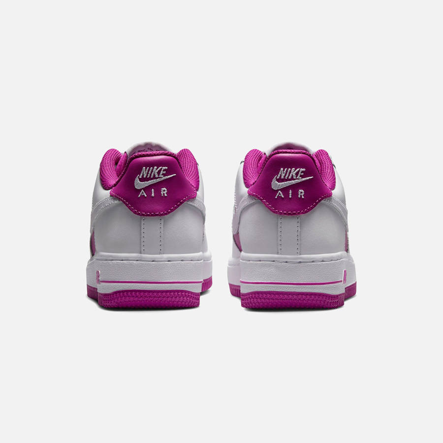White / Fuchsia Kids' Kith Nike GS Air Force 1 Sneakers | 4890-XADEV
