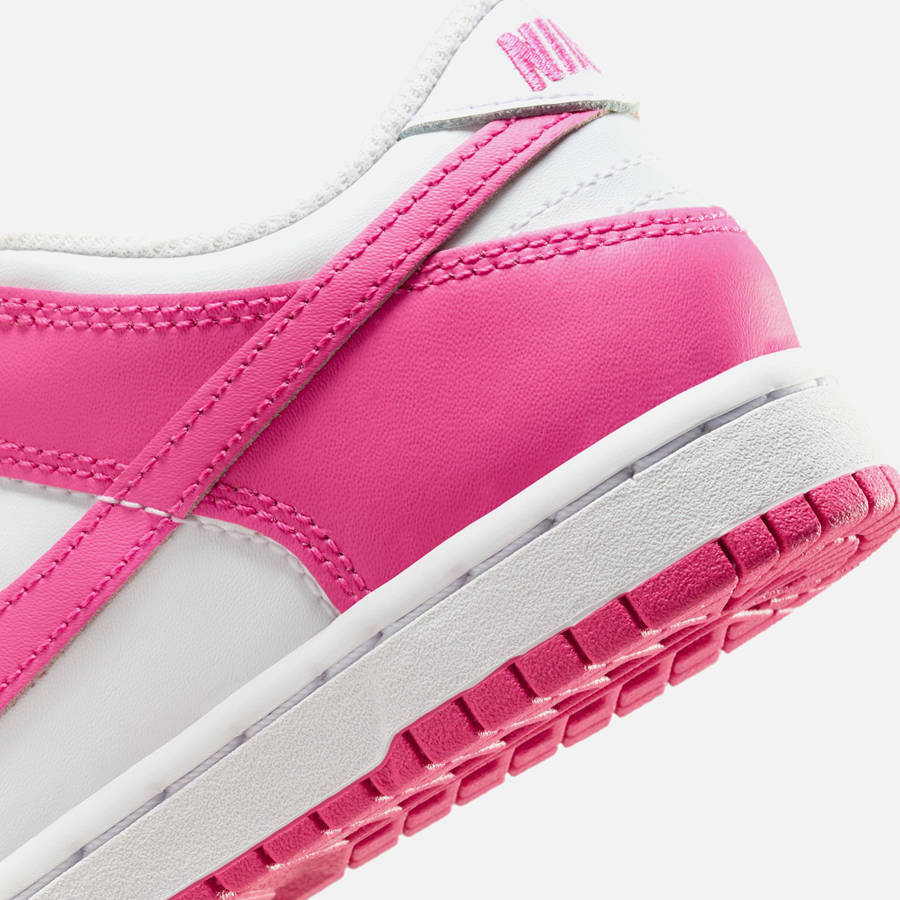 White / Fuchsia Kids' Kith Nike PS Dunk Low Sneakers | 8964-TFXWI