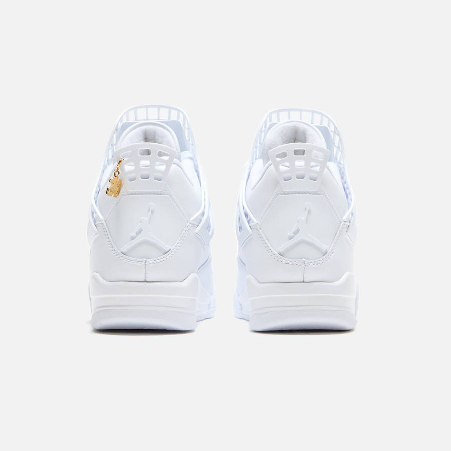White / Gold Women Kith Jordan WMNS Air Jordan 4 NET Sneakers | 3170-CVPTR
