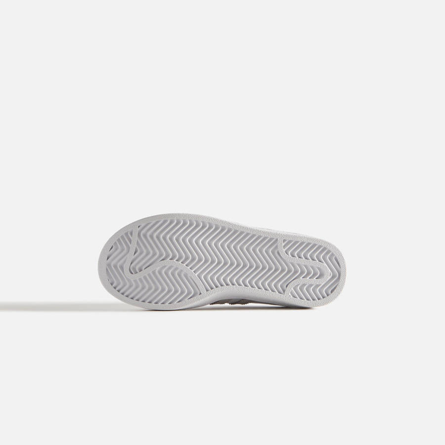 White / Green Kids' Kith Classics for adidas Originals PS Campus 80s Sneakers | 1403-KFHSW
