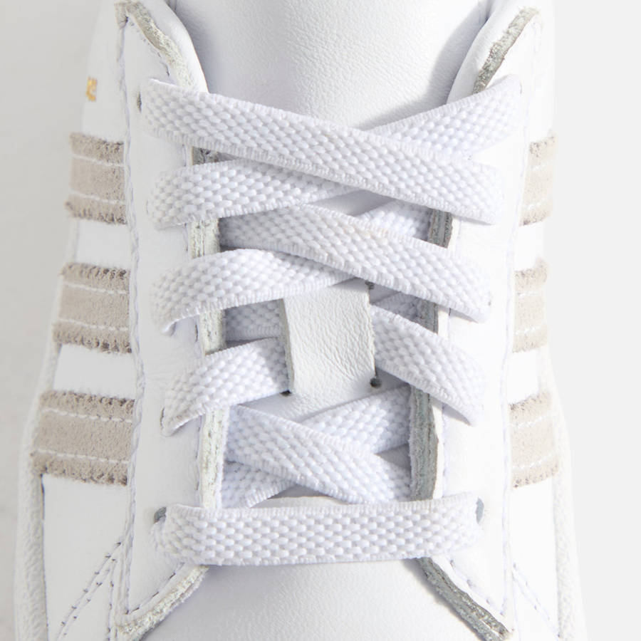 White / Green Kids' Kith Classics for adidas Originals TD Campus 80s Sneakers | 9548-YUQGD