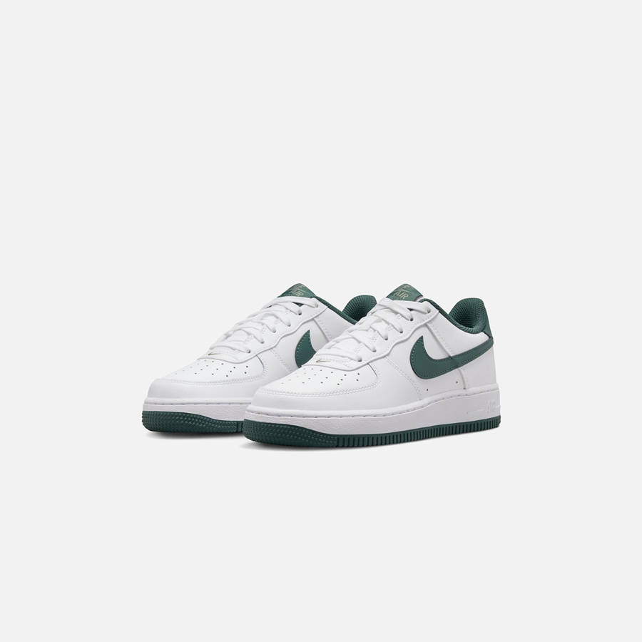 White / Green Kids' Kith Nike GS Air Force 1 Sneakers | 4395-PSULZ