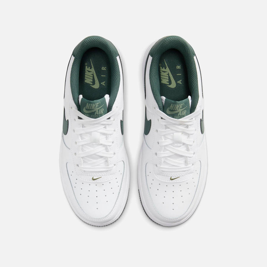 White / Green Kids' Kith Nike GS Air Force 1 Sneakers | 4395-PSULZ