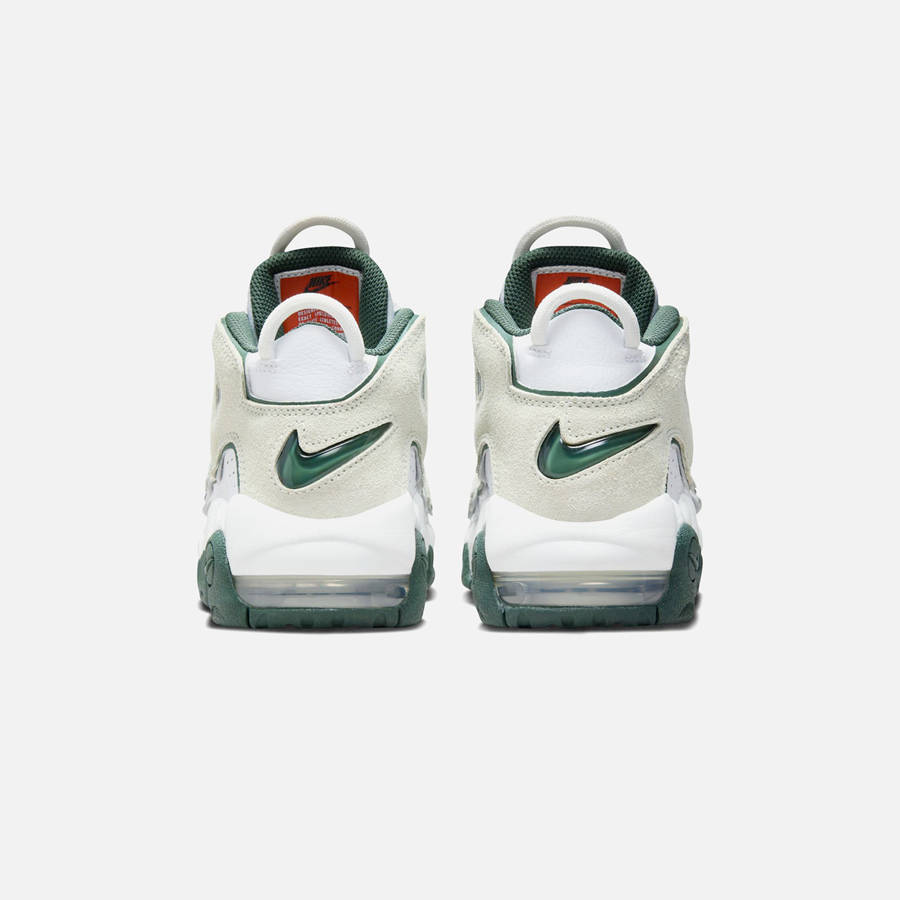 White / Green Kids' Kith Nike GS Air More Uptempo Sneakers | 4103-ALYVZ