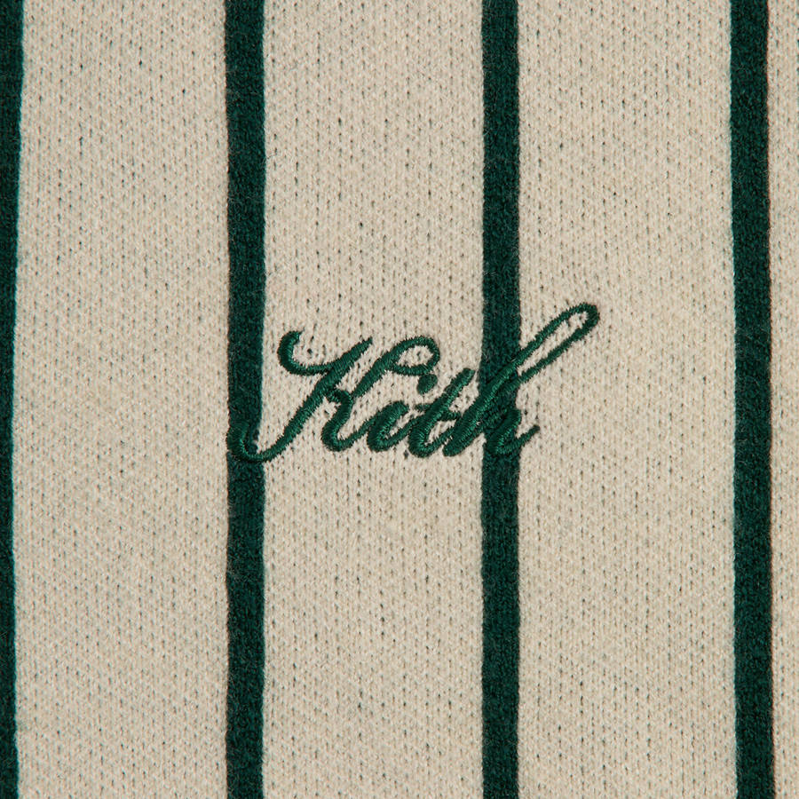 White / Green Men Kith Harmon Quarter Zip Mock Neck Sweatshirts | 9536-GKAHM