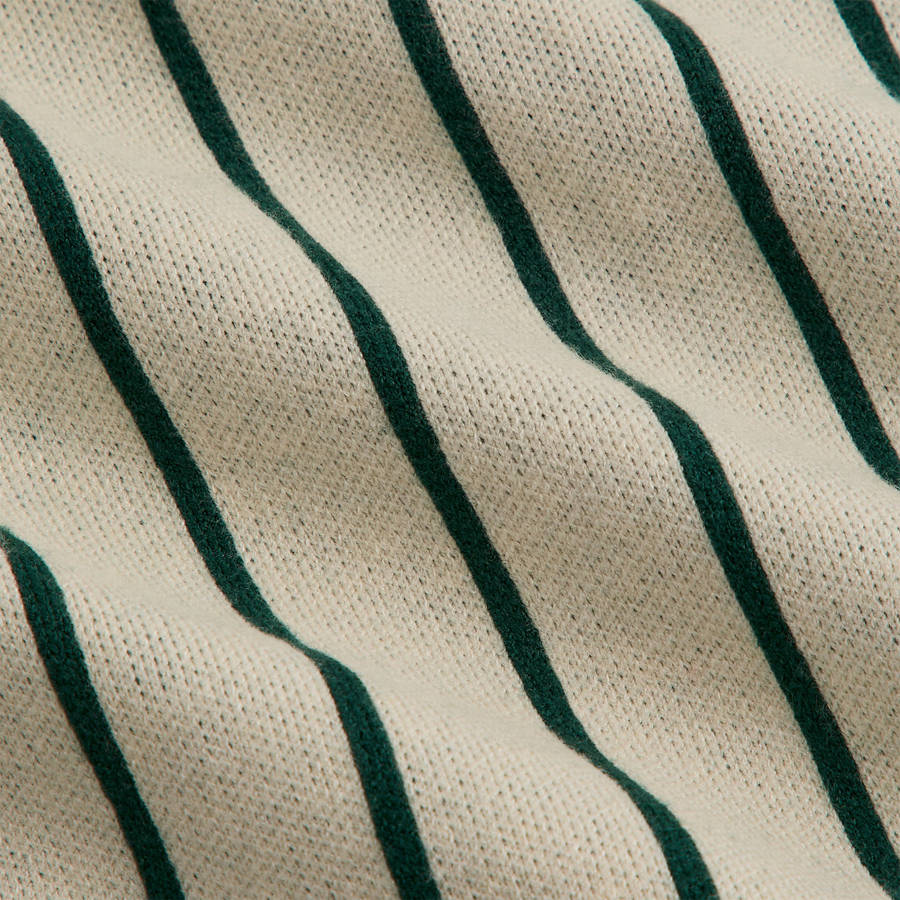 White / Green Men Kith Harmon Quarter Zip Mock Neck Sweatshirts | 9536-GKAHM