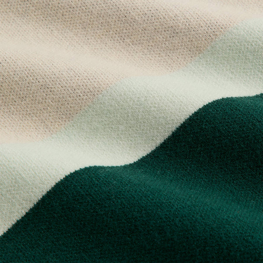White / Green Men Kith Harmon Rugby Pullover Sweatshirts | 8536-PGEDA