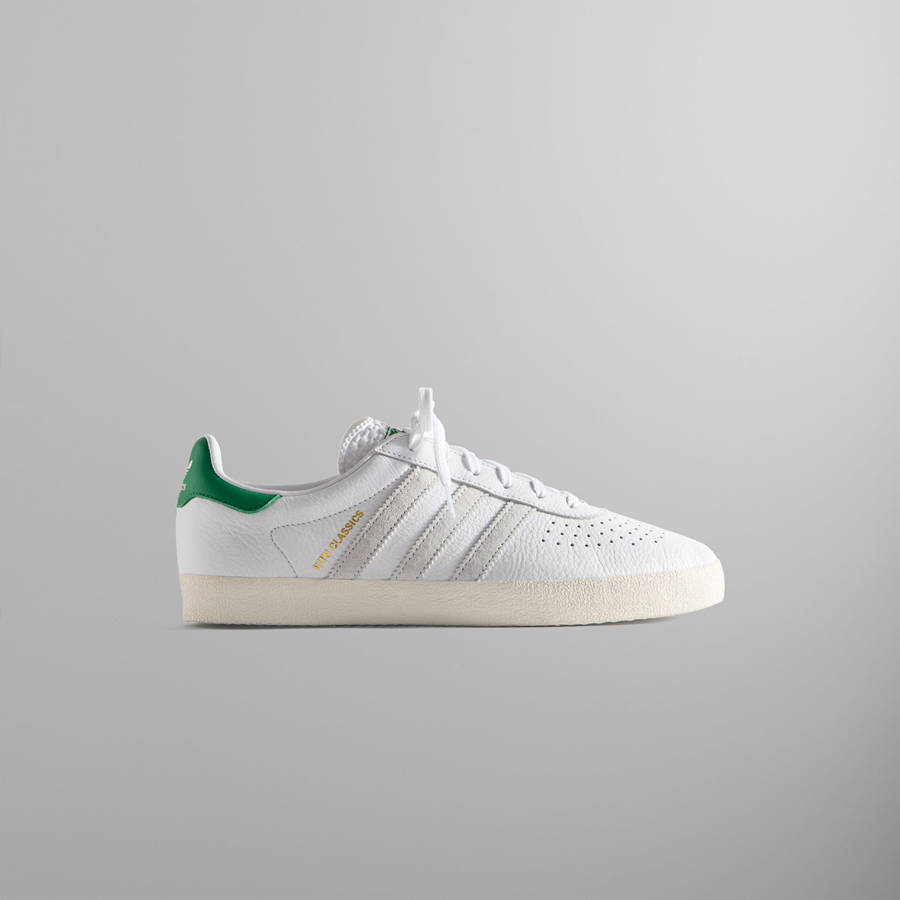 White / Green Men Kith PRE-ORDER | Classics for adidas Originals AS350 Sneakers | 9586-CEGJW