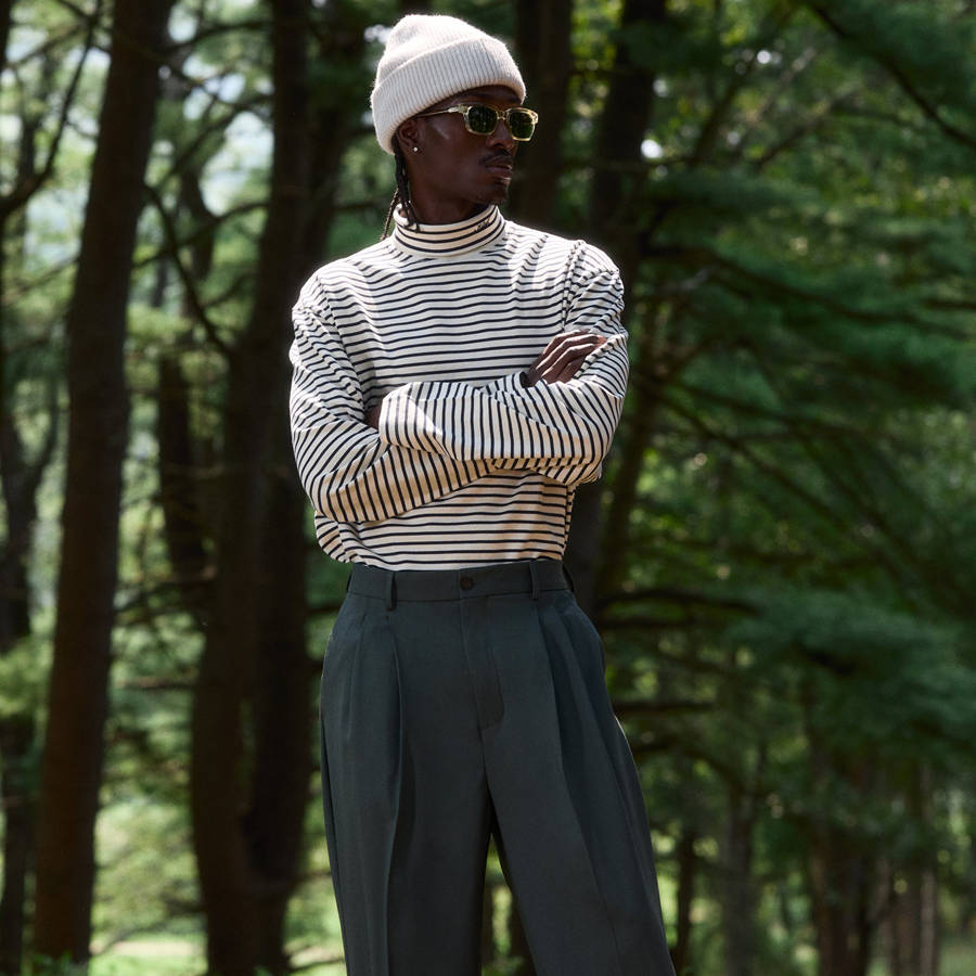 White / Green Men Kith Santos Turtleneck Shirts | 5240-YXLKS