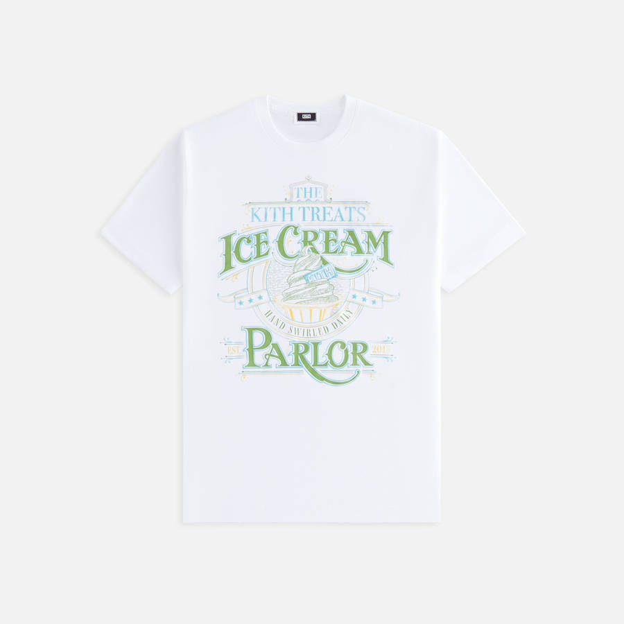 White / Green Men Kith Treats Parlor Shirts | 2840-GOMSQ