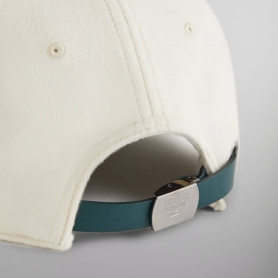 White / Green Men Kith and Giorgio Armani Two Tone Baseball Cap | 6251-CNEFP