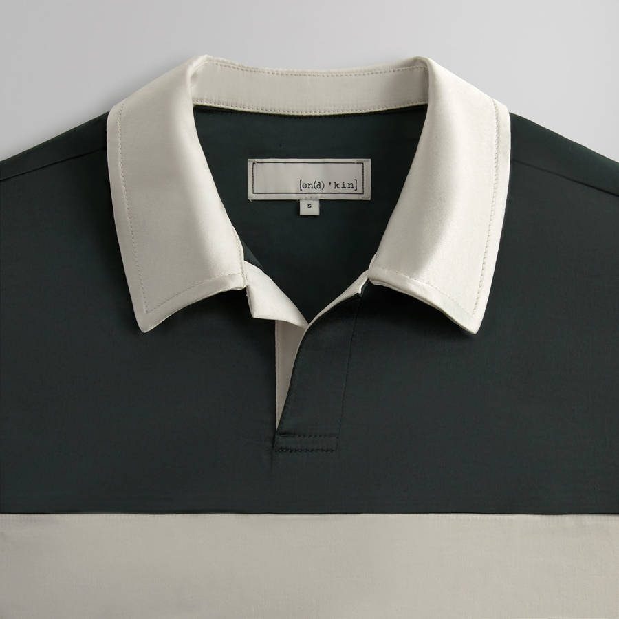 White / Green Men Kith and Kin Washed Satin Weston Pullover Sweatshirts | 3017-ZXIED