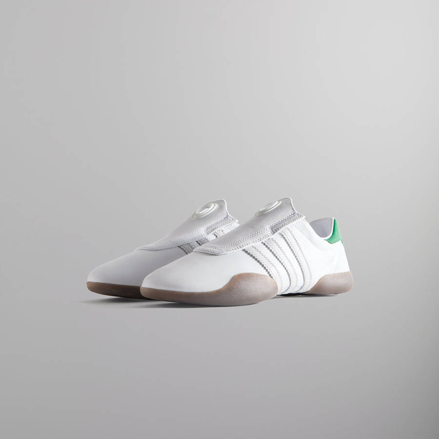White / Green Women Kith Classics for adidas Originals WMNS Taekwondo Mei Sneakers | 7195-BAPLJ