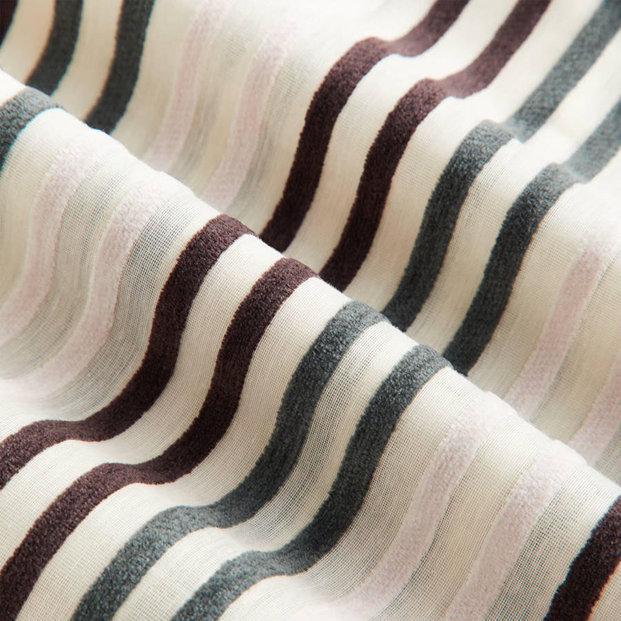 White / Green Women Kith Elena II Chenille Stripe Shirts | 9741-VTCNP