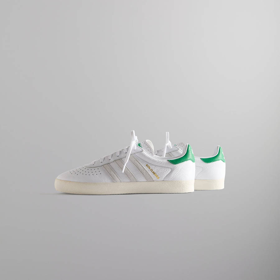 White / Green Women Kith PRE-ORDER | Classics for adidas Originals AS350 Sneakers | 3852-LBOCZ