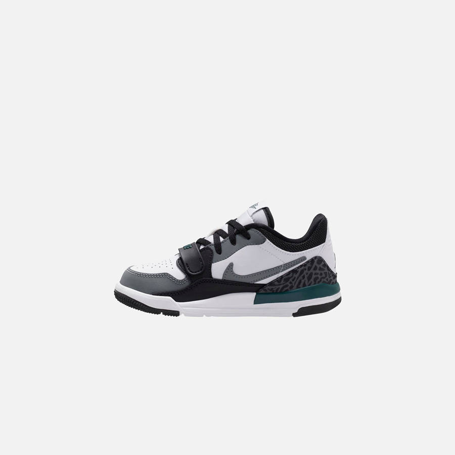 White / Green / Black / Grey Kids' Kith Nike PS Air Jordan Legacy 312 Low Sneakers | 0168-IZWJO