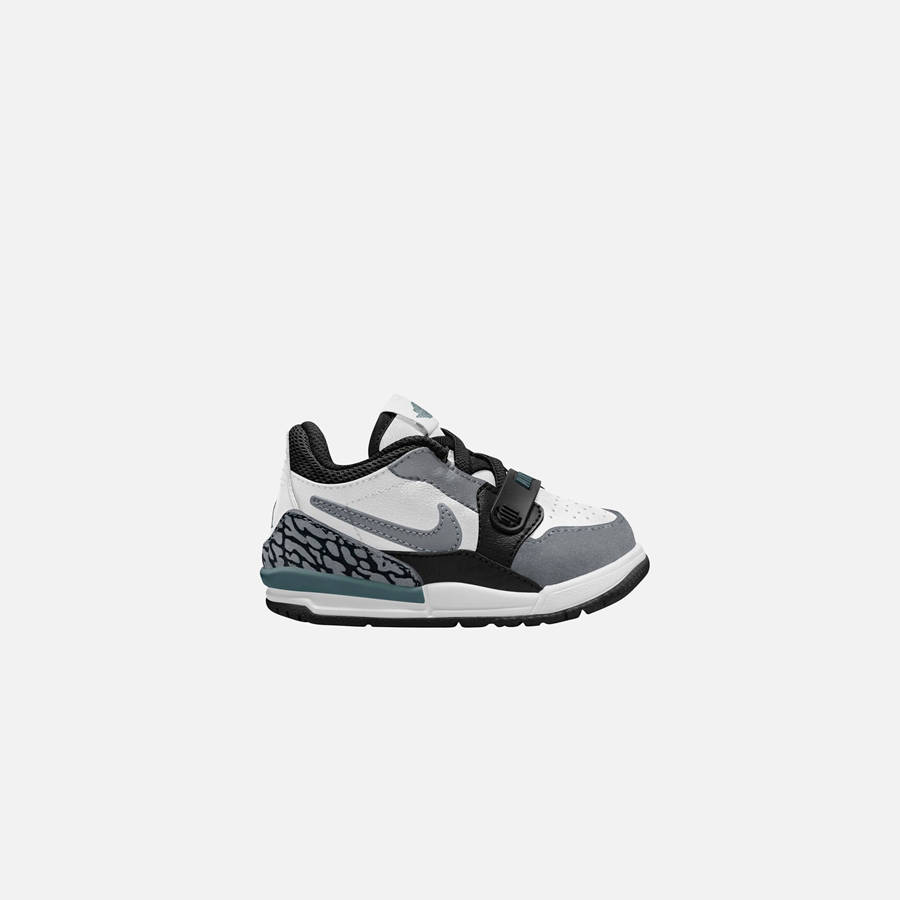 White / Green / Black / Grey Kids' Kith Nike TD Air Jordan Legacy 312 Low Sneakers | 9021-WMJVA