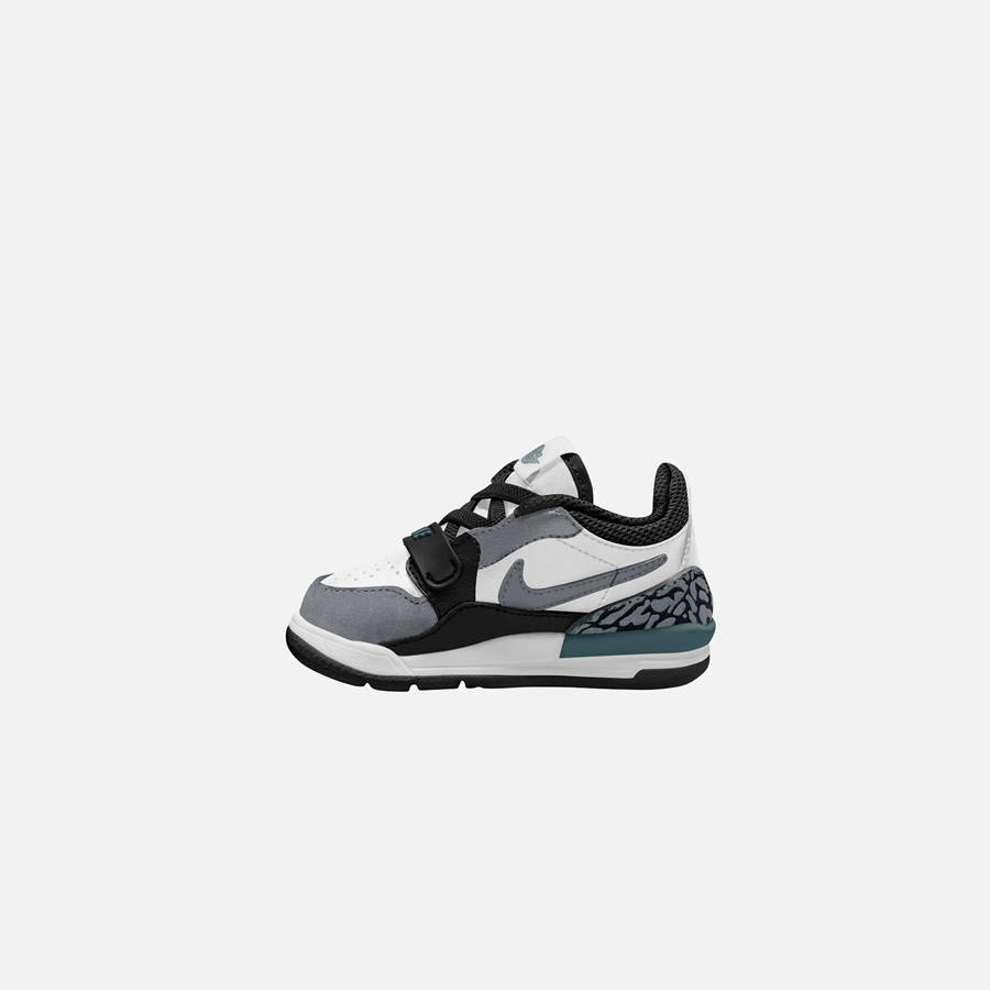 White / Green / Black / Grey Kids' Kith Nike TD Air Jordan Legacy 312 Low Sneakers | 9021-WMJVA